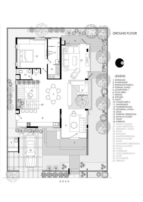 Architect Plans House, Villa Layout Plan Design, Mos Architects, Villa Design Architecture Plan, Bungalow Plan, Modular Architecture, Villa Architecture, Duplex Floor Plans, Plan Villa