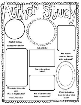 AUTHOR STUDY (WRITING A BOOK REPORT) - TeachersPayTeachers.com Free Library Printables, Kevin Henkes, Jan Brett, Study Writing, Author Study, Library Skills, Poster Idea, Expository Writing, Book Reports