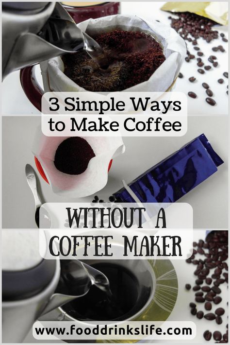 Brew Coffee Without Coffee Maker, Manual Coffee Maker, Diy Coffee Machine, Making Coffee Without Coffee Maker, Make Coffee Without Coffee Maker, Different Ways To Make Coffee, How To Make Coffee Without A Coffee Pot, Coffee Without Coffee Maker, Diy Coffee Maker