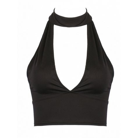 Choies Black Halter Cut Out Front Crop Top ($9.99) ❤ liked on Polyvore featuring tops, shirts, crop tops, crop, tank tops, black, halter neck tops, cut-out shirts, halter-neck tops and cutout tops Crop Top Png, Polyvore Tops, Tops Png, Cutout Tops, Tank Tops Black, Cropped Png, Halter Shirt, Halter Top Black, Tank Top Crop Top