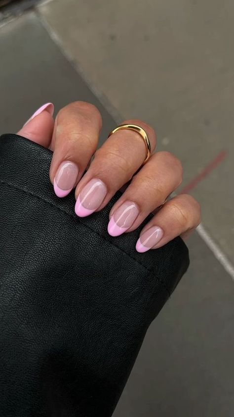 Valentine Nails, Colourful Nails, Pink Tip Nails, February Nails, Colorful Nails, Summery Nails, Casual Nails, Cute Gel Nails, Nagel Inspo