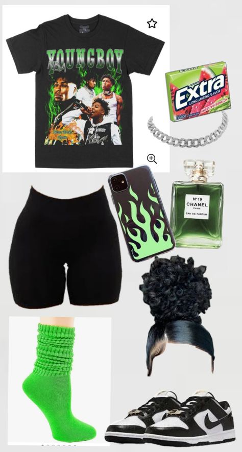 Back To School Shein Outfits Highschool, Outfits To Go With Panda Dunks, Preppy School Outfit Ideas, Baddie Green Outfit, How To Style Panda Dunks, Cute Swag Outfits Summer, Black Converse Outfit Summer, Teen Swag Outfits Summer, Panda Dunks Outfit Black Women