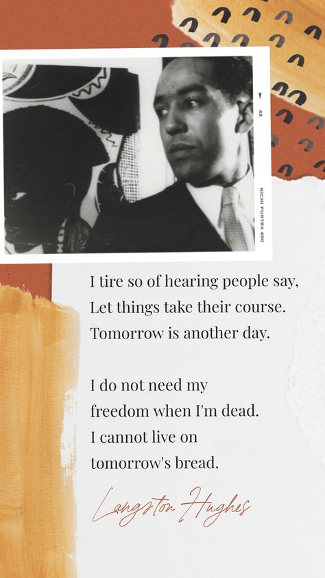 Black excellence | Langston Hughes was an American poet, social activist, and playwrite. African American Poetry, Langston Hughes Quotes, Langston Hughes Poems, Black Poets, 2023 Mood, Digital Vision Board, Langston Hughes, American Poetry, Social Activist