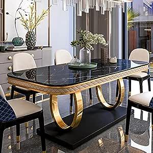 Faux Marble Dining Table, Dining Room Design Luxury, Dining Table Design Modern, Luxury Dining Table, Dining Table Gold, Marble Top Dining Table, 6 Seater Dining Table, Dining Room Wallpaper, India Home Decor