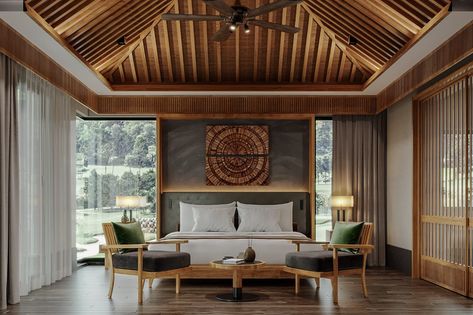 Bedroom Resort Design, Resort Like Home, Bali Resort Interior Design, Modern Resort Interior, Luxury Tropical Interior, Tropical Resort Interior, Resort Bedroom Interior, Luxury Cottage Interior, Resort Design Interior