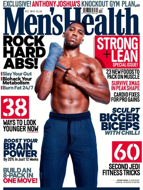 Anthony Joshua Men's Health Cover Men Stuff, Fitness Body Men, Antony Joshua, Gym Plan, Mens Health Magazine, Health Plus, Anthony Joshua, Magazine Advertisement, Private Jets