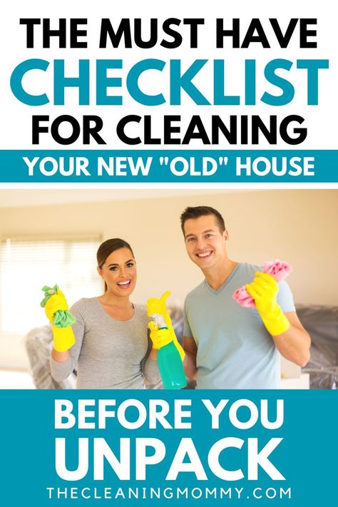 Moving In Cleaning Checklist, New House Cleaning Checklist, House Checklist Moving, Move In Cleaning Checklist, Moving Cleaning Checklist, Move Out Cleaning Checklist, Moving Checklist Printable, Checklist New Home, Tips For Moving Out