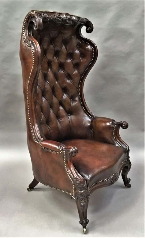 Vintage Chairs Victorian, Luxurious Chair, Victorian Armchair, Fancy Chair, Chateaux Interiors, Georgian Furniture, Unusual Furniture, Walnut Armchair, Victorian Chair