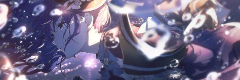 Hatsune Miku, Mafuyu Discord Banner, Purple Discord Banner Animated, Mafuyu Header, Mafuyu Banner, Soundcloud Banner, Pjsk Cards, Aesthetic Banner, Mafuyu Asahina