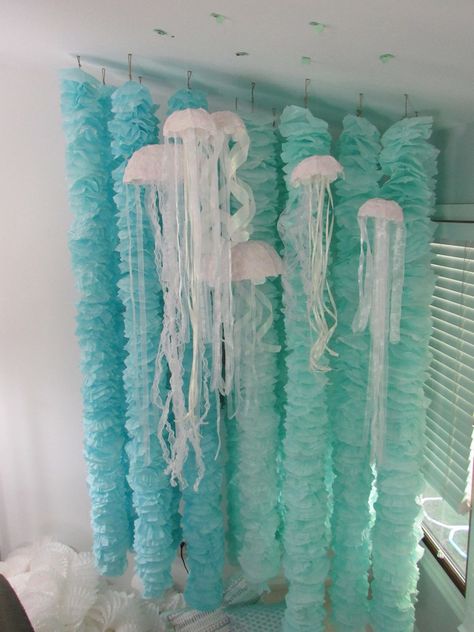 Under The Sea Party DecorationsHanging JellyfishMermaid | Etsy Siren Party Decoration, Jellyfish Mermaid, Under The Sea Party Decorations, Sea Party Decorations, Hanging Jellyfish, Underwater Party, Under The Sea Decorations, Jellyfish Decorations, Sea Party Ideas