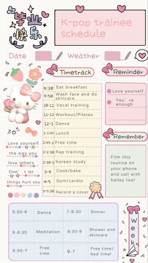 Trainee Kpop Schedule, Kpop Trainee Daily Schedule, Kpop Trainee, Routine Journal, Healthy Girls, Kpop Workout, Motivasi Diet, Vocal Training, K Pop Idol