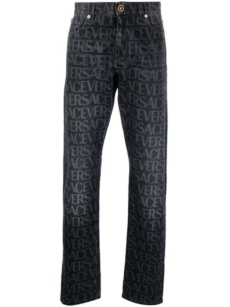 Versace Clothes, Jeans Farfetch, Versace Pants, Versace Logo, Jeans Logo, Versace Outfit, Dark Jeans, Dolce E Gabbana, Versace Jeans