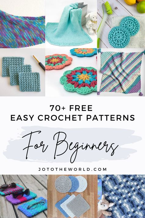 Easy Crochet Patterns for Beginners Free. Find over 70 free crochet patterns perfect for new crocheters. These patterns all have a skill level of basic, beginner or easy. They also make really incredible crochet projects for beginners that you will be so happy to gift or show off. Amigurumi Patterns, Crochet Patterns Single Crochet, Free Crochet Pattern For Beginners Easy, Crochet Beginner Patterns Free, Super Easy Crochet Patterns Free, Beginner Crochet Purse Pattern Free, Crochet Projects For Acrylic Yarn, Simple Beginner Crochet Patterns, Beginner Crochet Projects One Skein