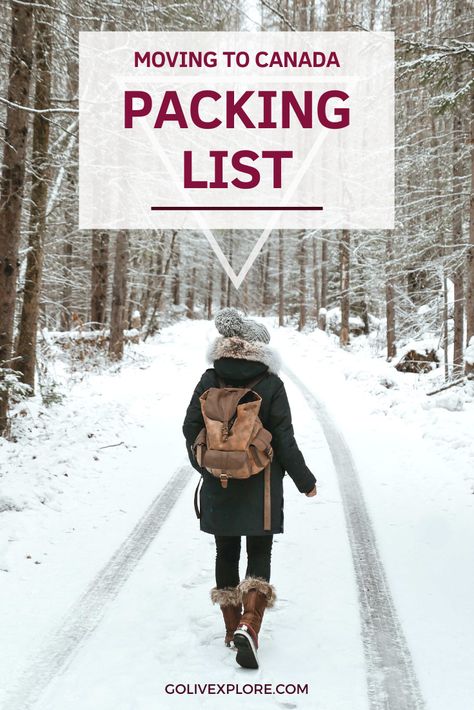 A checklist of what to pack for moving to Canada, including essential documents, useful things to have when you arrive and what clothes you might need. What To Pack For Moving, Canada Winter Fashion, Pack For Moving, Canada Packing List, Moving List, What To Pack For Vacation, Canada Clothes, Moving To Toronto, Amazon Work From Home