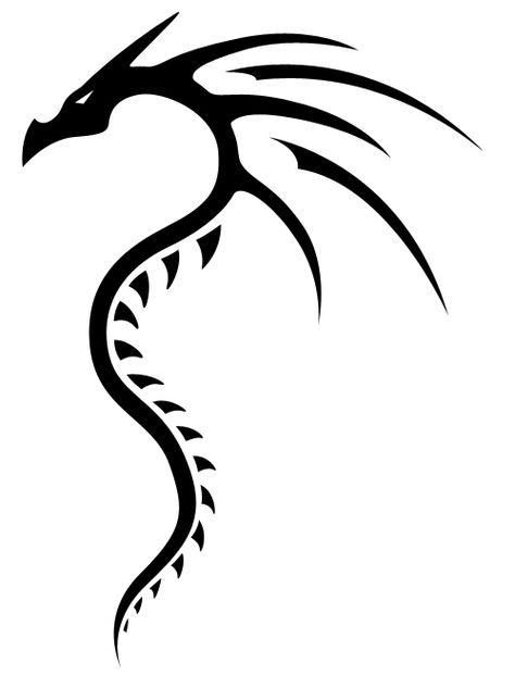 Tribal dragon 2 - ClipArt Best - ClipArt Best Tattoos
