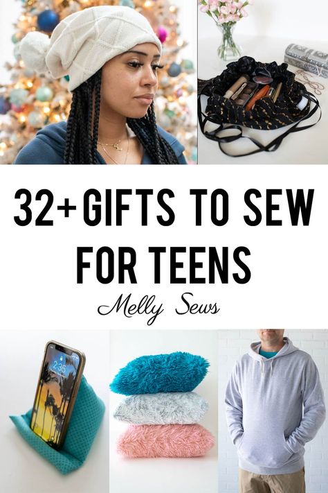 32 Gifts to Sew for Teens: Sewing Projects to Make Teen Gifts Sewing Gifts For Teenage Girls, Couture, Sew Small Gifts, Sewing Small Gifts, Quick Gifts To Sew, Diy Christmas Gifts For Teens, Sewing Gifts For Boys, Small Sewing Projects For Beginners, Small Sewing Projects For Gifts