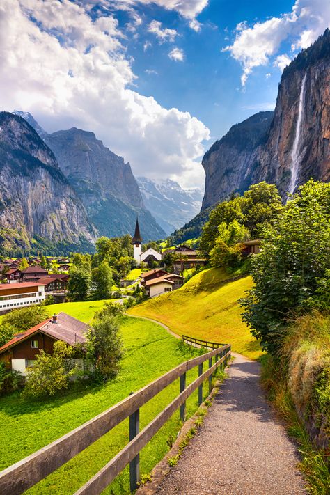 Explore the Swiss Alps with #VikingCruises and discover a valley of waterfalls in Switzerland's quintessential alpine village of Lauterbrunnen, home to one of the highest free-falling waterfalls in Europe, Staubbach Falls. #travel #nature #wanderlust #rivercruises #shoreexcursion #tour #bucketlist #beautifulplaces #cruise #vacation #summer #fall #autumn #landmark #destinations #europe #international #travelinspiration #traveldestinations #sightseeing Backpacking Europe, Switzerland Summer, Lauterbrunnen Switzerland, Viking Cruises, Water Falls, Summer Destinations, Switzerland Travel, World Pictures, Swiss Alps