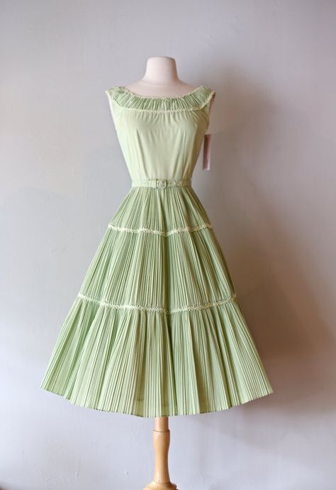 Couture, Haute Couture, Irish Clothes, 1950s Sundress, Summer Dress Vintage, Vintage Sundress, Dresses 1950s, Vintage Clothing Boutique, Cotton Summer Dress