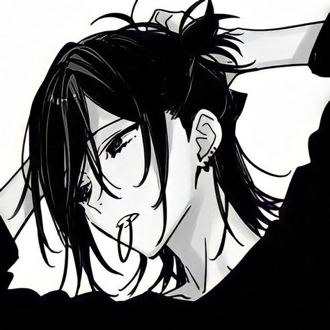 Anime Boy Long Black Hair, Touka Wallpaper, Long Hair Drawing, Anime Boy Long Hair, Anime Long Hair, Editing Video, Anime Boy Hair, Icon Girl, Anime Guy