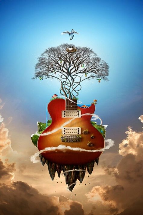 Music Futurism, Surreal Artwork, Digital Art Photography, Surreal Photos, Musical Art, Guitar Art, Pics Art, Photography Design, Surreal Art