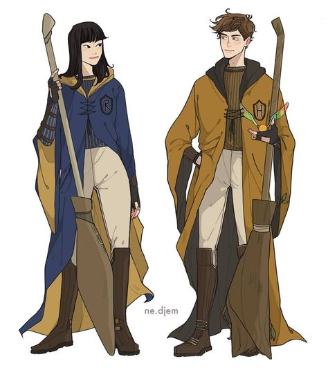 Harry Potter Quidditch Fanart, Cho X Cedric Fanart, Cho And Cedric Fanart, Cedric And Cho Fan Art, Harry And Cho Fanart, Harry Potter Oc Hufflepuff, Harry Potter Quidditch Art, Quidditch Drawing, Quidditch Fanart