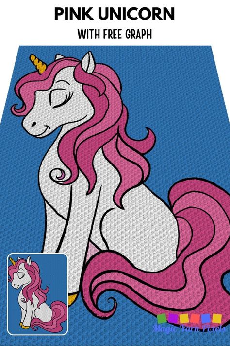 Cute and beginner-friendly— this Pink Unicorn graphgan pattern is perfect if you’re a new crocheter looking for a colorful crochet project! Head to Magic Yarn Pixels to get your free crochet graph. Unicorn Graphgan Patterns, C2c Graphgan Patterns Free, C2c Crochet Graphgan, Free Graphgan Patterns Crochet, Crochet Graphgan Patterns Free Pixel Art, C2c Patterns Free, Free Crochet Graph Patterns, Graphgan Crochet Patterns, Unicorn Crochet Blanket