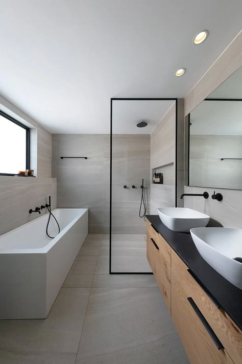 G House by Bazelet Architects | HomeAdore Modern Bathroom Design Latest Trends, Vanity Designs, Latest Bathroom Designs, Compact Vanity, Bathroom Design Small Modern, Minimalist Bathroom Design, Bathroom Design Layout, Bathroom Floor Plans, Scandinavian Designs