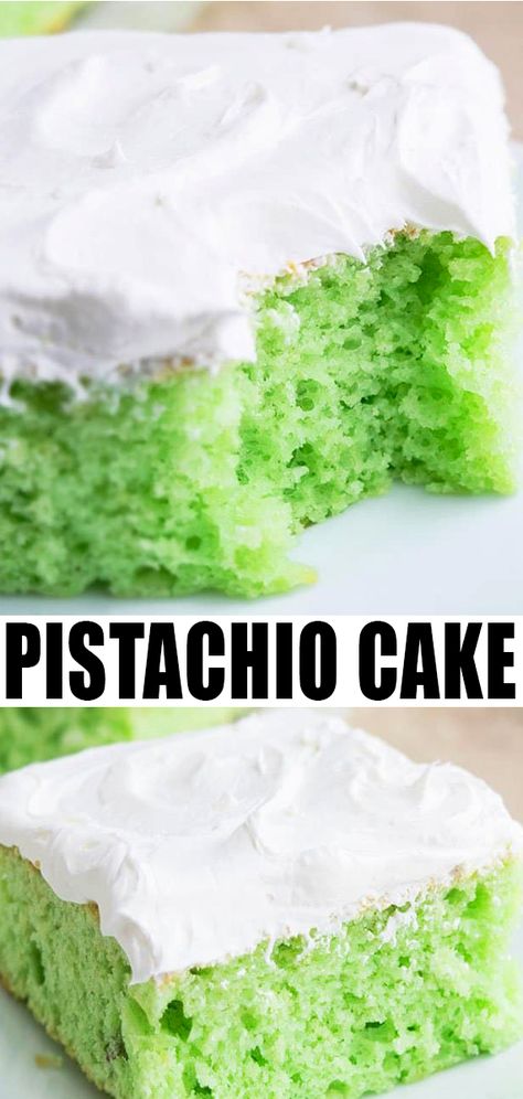 Green Colored Food, Pistachio Bundt Cake, Pistachio Pudding Cake, Pistachio Cake Recipe, Easter Green, Dessert Easter, Cake Mix Recipe, Brunch Easter, Cake Easter