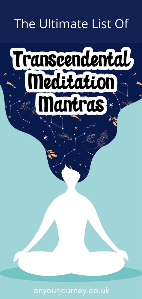 Meditation Mantras Sanskrit, Daily Meditation Quotes, Transcendental Meditation Mantra, Transcendental Meditation Technique, Silent Meditation, Types Of Meditation, Transcendental Meditation, Yoga Mantras, Energy Healing Spirituality