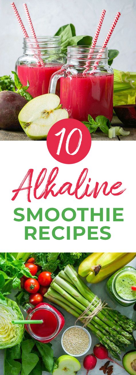 Alkaline Green Smoothie, Alkaline Green Juice, Non Acidic Smoothies, Alkaline Drink Recipes, Alkaline Juicing Recipes, Raw Smoothie Recipes, Alkaline Juices, Alkaline Smoothie Recipes, Alkaline Recipes Breakfast