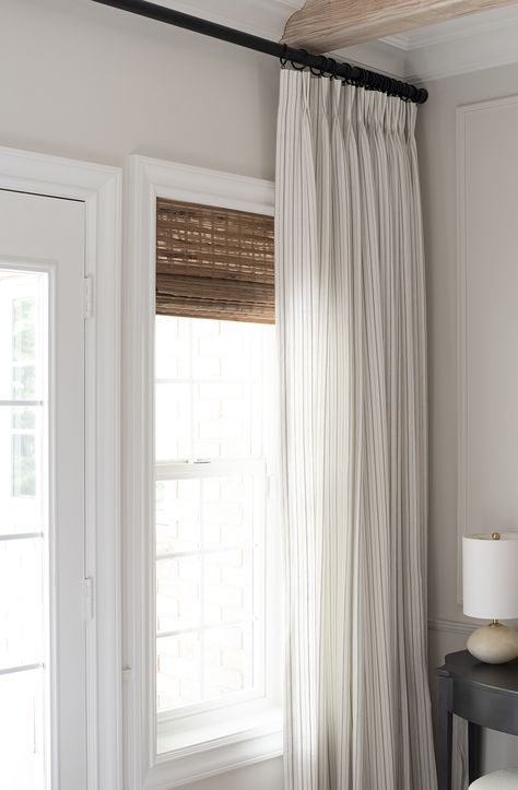 Curtains Wall To Wall, Curtains For Tall Windows High Ceilings Bedroom, High End Curtains Living Rooms, 2022 Bedroom, Room For Tuesday, Ceiling Curtains, Pleated Drapery, Window Treatments Living Room, Curtains And Draperies