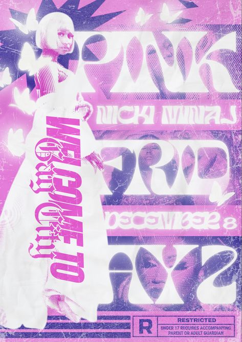 Nicki Minaj Pink Friday 2 Graphic Design Poster made by Me! Music Posters, Nicki Poster, Nicki Minaj Poster, Artist Posters, Nicki Minaj Pink Friday, Album Posters, Decal Ideas, Pink Friday, Graphic Design Poster