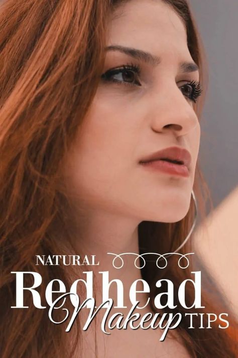 Natural Wedding Makeup For Blue Eyes Red Hair, Redhead Eye Makeup, Auburn Hair Makeup, Eye Makeup For Redheads, Natural Redhead Makeup, Natural Redhead With Highlights, Highlights For Redheads, Red Head Makeup Looks, Redhead Makeup Looks