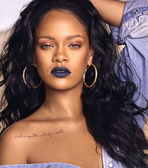 11 Blue Lipsticks That Are Surprisingly Wearable Blue Lipstick Makeup, Dark Blue Lipstick, Rihanna Images, Fall Lipstick Colors, Fenty Rihanna, Fall Lipstick, Party Makeup Looks, Blue Lipstick, Blue Lips