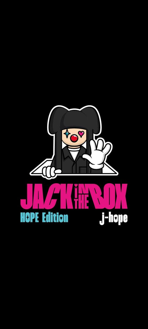 J Hope Jack In The Box, Hope Wallpaper, Wallpaper Set, Special Wallpaper, Jhope Cute, Army Love, Jack In The Box, Album Cover Art, Doodle Sketch