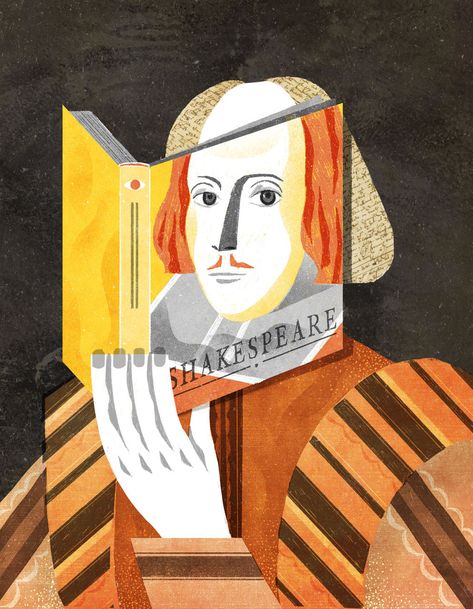 Consultez ce projet @Behance : « Wissen Magazine » https://www.behance.net/gallery/34619297/Wissen-Magazine William Shakespeare, Shakespeare Portrait, Sweet Drawings, Book Wrap, Shakespeare Plays, Historical Painting, Literature Art, Portrait Illustration, Editorial Illustration