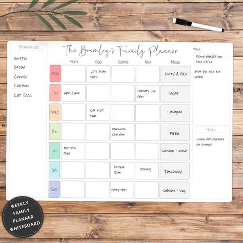 Weekly planner free