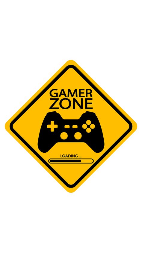 Game Zone Sign, Gamer Stickers, Gaming Stickers, Gaming Pictures, Show Rock, Yellow Road, Game Stickers, Poster Gaming, Rock Sign