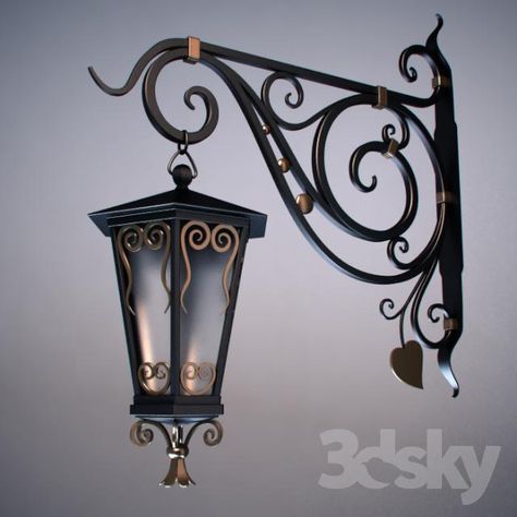 Iron Lamps, Iron Candle Holders, Wrought Iron Design, Wrought Iron Decor, Lan Can, Iron Lamp, Lampe Decoration, Iron Lighting, Iron Furniture