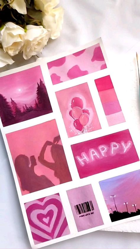 Pink Aesthetic Moodboard💖 | Mini canvas art, Diy canvas art painting, Diy art painting Mini Canvas Art Diy, Pinterest Pink Aesthetic, Pink Aesthetic Moodboard, Art Diy Canvas, Painting Small Canvas, Art Painting Diy, Canvas Art Diy, Pink Canvas Art, Easy Canvas Art