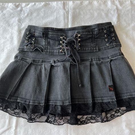 Tripp nyc skirt altered to fit a size s-m #tripp... - Depop Tripp Nyc Skirt, Mode Emo, Tripp Nyc, 2000s Fashion Outfits, Ropa Diy, Mein Style, Swaggy Outfits, Mode Inspo, Really Cute Outfits