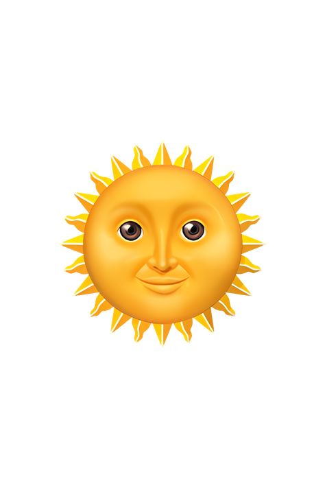 The 🌞 Sun With Face emoji depicts a bright yellow sun with a friendly, smiling face. The sun has a circular shape with rays extending outward in all directions. The face has two closed eyes, a small nose, and a wide, open smile. The overall appearance of the emoji is cheerful and warm, conveying a sense of happiness and positivity. Sun Emoji Tattoo, Sun Emoji Aesthetic, Rising Sun Tattoos, Sun Emoji, Sun With Face, Emoji Tattoo, Emoji Copy, Emoji Dictionary, Sun Tattoo Small