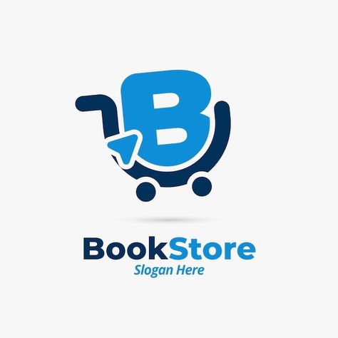 Free vector flat design bookstore logo t... | Free Vector #Freepik #freevector #bookstore-logo #library-logo #personal-logo #shop-logo Bookstore Logo, Supermarket Logo, Logo Maker Free, Marketing Logo Design, Ship Logo, Flat Logo Design, Automotive Logo Design, Boutique Logo Design, Free Logo Templates