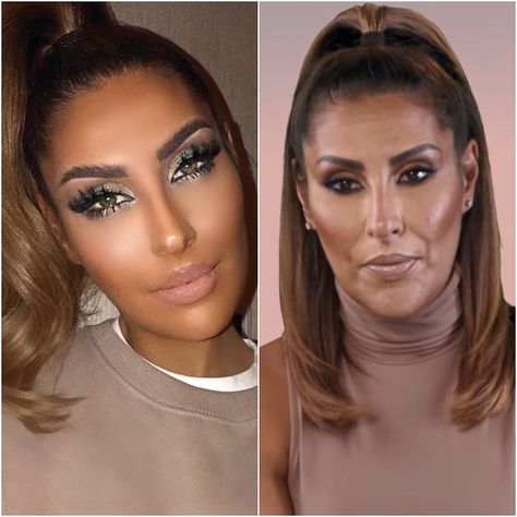 Instagram vs. Reality Information Age, Bad Celebrity Plastic Surgery, Bad Plastic Surgeries, Instagram Photoshop, Plastic Surgery Photos, Instagram Vs Real Life, Celebrity Plastic Surgery, Normal Body, Hair And Makeup Tips