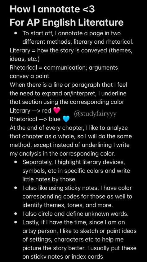 Ap Lit Annotation, A Level English Literature Essay Structure, Annotation Guide High School, How To Annotate For School, Study Tips For Literature, High Level English Words, The Crucible Annotations, Annotating For School, English Annotation Aesthetic