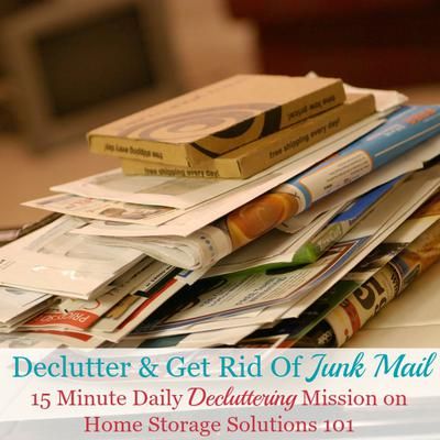 How To Declutter & Get Rid Of Junk Mail Minimalist Lifestyle, Portable Office, Household Management, How To Declutter, Home Storage Solutions, Junk Mail, Household Organization, Green Cleaning, Journal Ideas