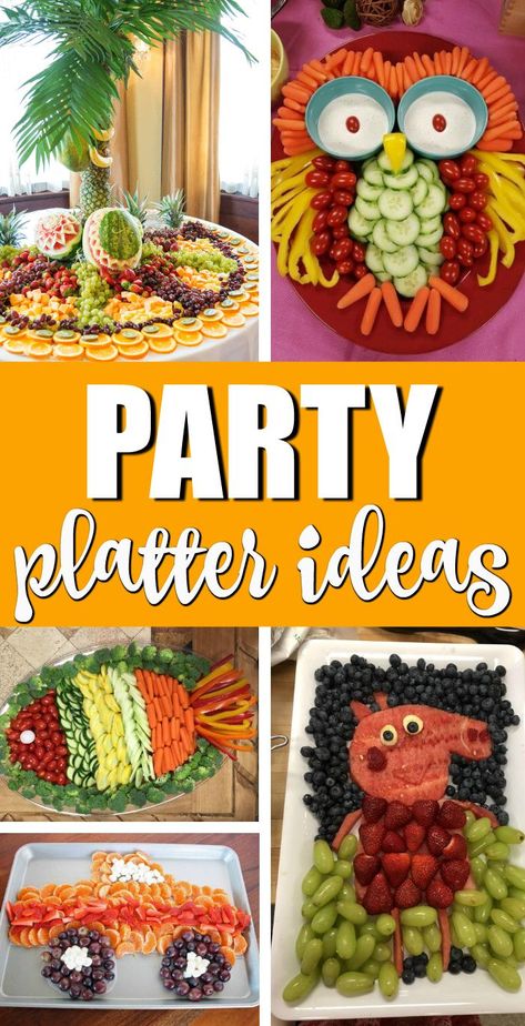 Best Party Platter Ideas - Fruit Trays and Veggie Trays For Parties on Pretty My Party #prettymyparty #fruitplatters #veggieplatters #partyplatters #vegetableplatters #veggietrays #fruittrays Vegetable Platter Ideas Trays, Vegetables Platter Ideas, Fun Veggie Tray Ideas, Pretty Veggie Tray Ideas, Fruit Plates Party Platter Ideas, Veggie Trays Ideas Vegetable Platters, Veggie Platter Ideas Trays Presentation, Vegetable Platter Ideas, Halloween Fruit Platter