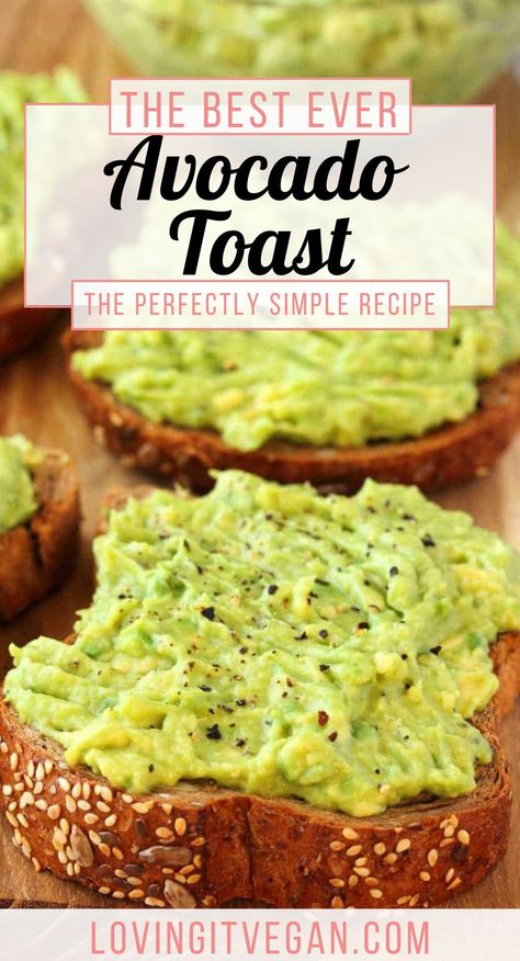 Avacado Toast Recipe, Best Avocado Toast Recipe, The Best Avocado Toast, Best Avocado Toast, Toast Recipe Breakfast, Simple Avocado Toast, Avocado Recipes Healthy, Avocado Recipes Breakfast, Avacado Recipes