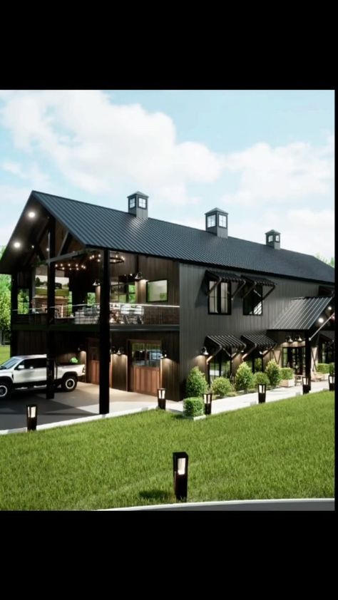 Barndo Shop, Metal Building House Plans, Barn House Design, Barn Style House Plans, Modern Barn House, Barndominium Floor Plans, Barn Style House, Metal Building Homes, Pole Barn Homes