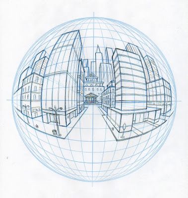 Art of Starnes: Perspective Notes 5 Point Perspective, Perspective Sketch, Perspective Drawing Architecture, Perspective Drawing Lessons, Architecture Design Sketch, Fish Eye, Perspective Art, Architecture Drawing Art, Perspective Drawing